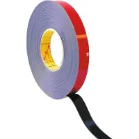 3M Acrylaat Dubbelzijdig Tape 6mm x 20 meter - Zwart / per 2 rollen