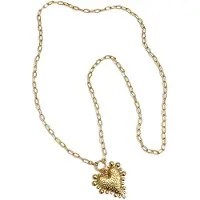 Yehwang Gelaagde ketting met chunky hart charm