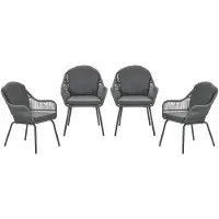 Garden Impressions Triton tuinstoelen set van 4 rope