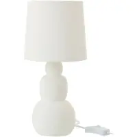 J-Line tafellamp Renee - keramiek - wit - small