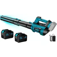 Traumheim Accu Bladblazer - met Borstelloze Motor - 2x 6000mAh Accu en Lader - 306 km/h Windsnelheid - 5 Standen + Turbostand - voor Huis, Tuin en Werk - bladblazer elektrisch - bladblazers