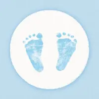 Ambiente Servetten Baby Voetjes Jongen 25 cm 20 Stuks