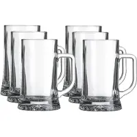 Royal Leerdam Bierglazen/Bierpullen Maxim - 12x stuks - 520 ml - Bierfeest - Oktoberfest - Met oor