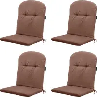 Madison kuipstoelkussen hoge rug panama - 96x45x3,5cm set van 4