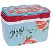 Koopman Koelbox Sun and fun 5 liter - Koelbox met zomerse print - koelbox - koelbox