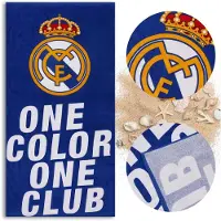 Sarcia.eu Real Madrid SNELDROGENDE strandlaken, badhanddoek voor fan KATOEN voor op het strand