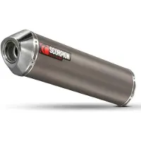 Scorpion Exhausts Factory Oval Titanium/stainless Steel Er-6 N/f 06-11 Niet Gehomologeerde Slip-on Uitlaatdemper