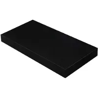 Hoppa! Wandplank - Wandplank voor boeken, foto's of decoratie - Zwevende plank - Kantoorplank - Voor woonkamer, keuken, hal, slaapkamer of badkamer - Vintage Zwart- 40 x 20 x 3,8 cm (B x D x H)
