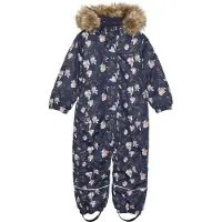 Minymo Functioneel pak 'Snow' blauw / grijs / olijfgroen / rosa / wit