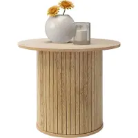 ML-Design Salontafel rond Ø60 x 50 cm, houtlook, bruin, woonkamertafel ML design