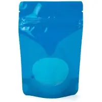 Packlinq Stazakken Blauw met ovaal Venster 13x8x20,5cm 113 gram