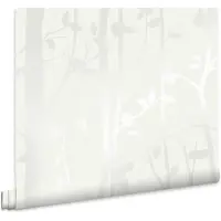 Laura Ashley Cottonwood Behang - Planten - 10mx52cm - Wit