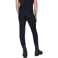 QHP Paardrijbroek Aubree Full Grip Kids Donkerblauw - XS