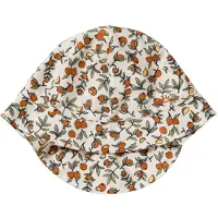 Salted Stories zonnehoedje offwhite/oranje Wit Meisjes Polyester All over print - maat 74/80