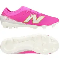 New Balance Furon V8 Team Gras Voetbalschoenen (FG) Kids Felroze Wit Goud