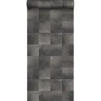 ESTAhome behang dierenhuid donkergrijs - 53 cm x 10.05 m - 139183