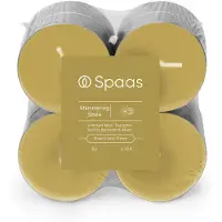 Spaas Geurkaars Essential Collection Shimmering Smile Beige 10 Uur D 6 H 2,1 Cm 8 Stuks