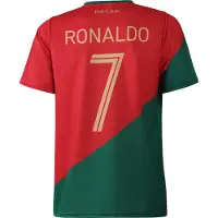 Kingdo Portugal voetbalshirt Ronaldo, thuiskleur - voor kinderen en volwassenen - maat S