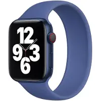 Apple Siliconen solobandje voor de Watch | 38/40/41/42 mm - Maat 5 - Toma Blue
