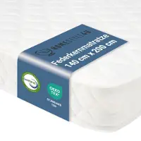 Homestyle4u Matras - 140x200 cm - Hoogte:15 cm - H3 medium stevig - Wit