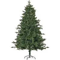HOMCOM Christmas Tree PVC, PE, Metall Ø90 x 180H cm Grün
