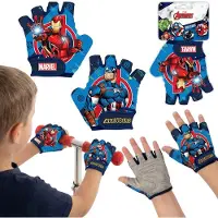 Sarcia.eu MARVEL Avengers Fietshandschoenen, Kinderhandschoenen voor fietsen en scooters, klittenbandsluiting, voor jongens