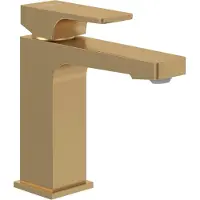 Villeroy & Boch Architectura Square - Wastafelkraan met afvoerplug Push-Open, AquaSmart, mat zwart TVW125002000K5