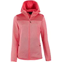 Campagnolo - Women's Jacquard Knit Jacket Fix Hood - Fleecevest 44, roze