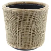 Van der leeden Drypot webbing rotan d36h35cm blond