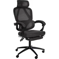 BellaFurn Ergonomische bureaustoel – Bureaustoel – Vakkundig netdesign, ultiem comfort | Kleur: Zwart