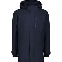 CMP MAN Gevoerde parka met capuchon, zwart/blauw (N950), maat 52