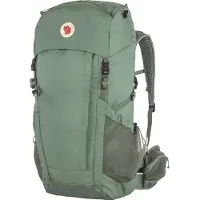 Fjällräven Sportrugzak 'Abisko Hike' pasteelgeel / olijfgroen / rood