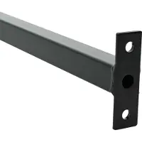 vidaXL Verstelbare ven veilighheidsbalk 3 st 710 -1200 mm Staal Zwart