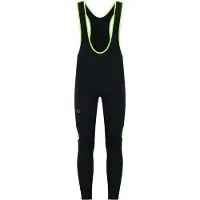 Rogelli Core Lange Fietsbroek Heren - Wielrenbroek met Zeem en Bretels - Zwart / Fluor