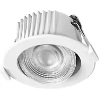 Osram Spot Set LED inbouwspots, dimbaar, IP44, 4,9W, wit, set van 3, geschikt voor badkamers, dimbaar, kantelbaar, warmwit (2700K)