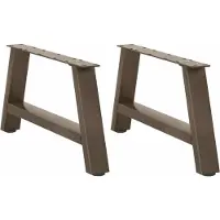 vidaXL Salontafelpoten 2 st A-vormig 60x(30-31) cm staal