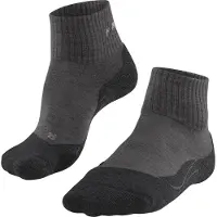 Falke TK2 Wool Short anti-blaar dik wol functioneel materiaal wandelsokken dames grijs - maat 39-40