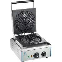 Royal Catering Wafelijzer - 1500 Watt - Hartvormig