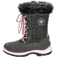 Lico Snowboots 'Lillesand' lichtgrijs / donkergrijs / lichtroze / zwart