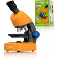 Bresser Junior Microscoop – 40x640x – Oranje – Voor Transparante Preparaten