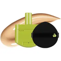 Unleashia Satin Wear Healthy-Green Cushion Re-Feel + Puff - No.21W Creamer No.21W Creamer
