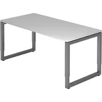 Hjh OFFICE PRO REGO 16 G - 160 x 80 Tafelhoogte I In hoogte verstelbaar Grijs/Grafiet