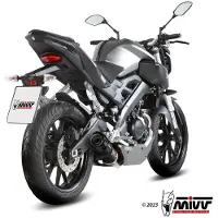 MIVV Gp 1x1 Yamaha Mt-125 15-19/yzf R125 14-18 Gehomologeerd Compleet Uitlaatsysteem