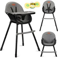 Momi Kinderstoel 3-in-1 Reki Black