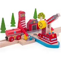 Bigjigs Houten Brandweer Zeereddingsstation
