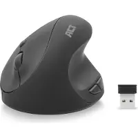 ACT AC5101 Draadloze Ergonomische Muis | 1600 DPI | Verticaal | 6 knoppen | Zwart