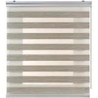 STORESDECO - Premium Duo rolgrodijn aluminium afwerking Beige, 160x250 cm