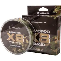 Ultimate Camopro X8 Braid Gevlochten Karperlijn 0.30mm/20.45kg (300m) - Gevlochten Lijn