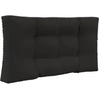 vidaXL Buitenbankkussen Polyester Zwart 80 x 80 cm