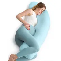 BOTC Zwangerschapskussen - Zijslaapkussen - Body Pillow - Kussen XL - Lightblauw